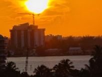 Bay view from side of balcony.