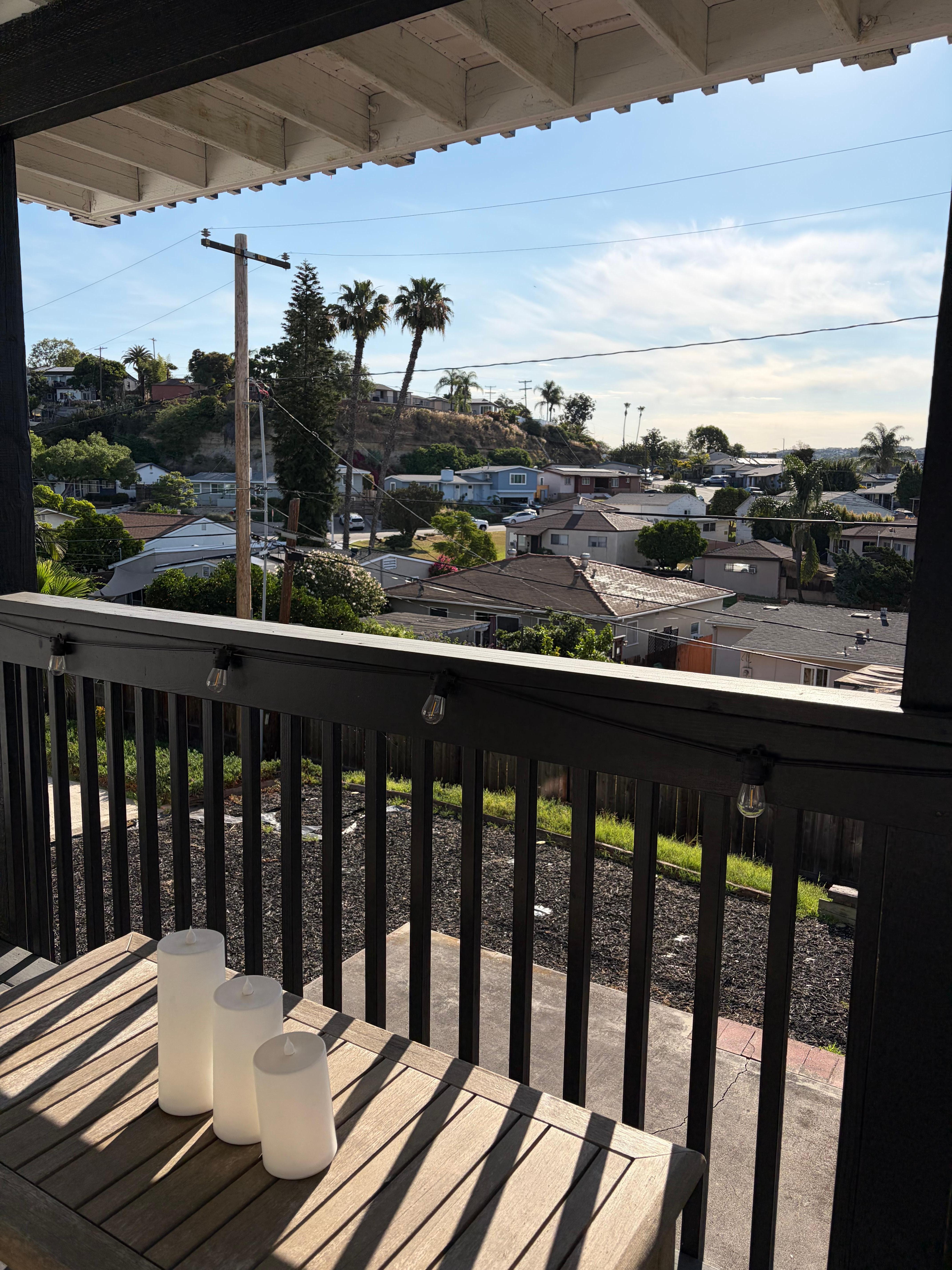 View from the deck off the master suite.