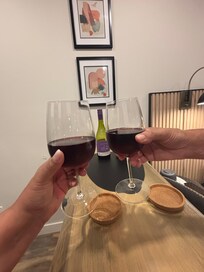 Santé, bouteille cadeau du proprio
