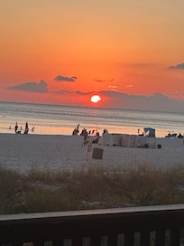 View on deck in front of room 105e bottom floor