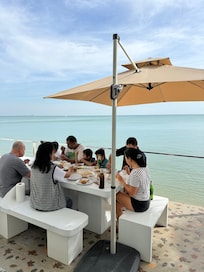 Big dinning table that fit our family of 12 people