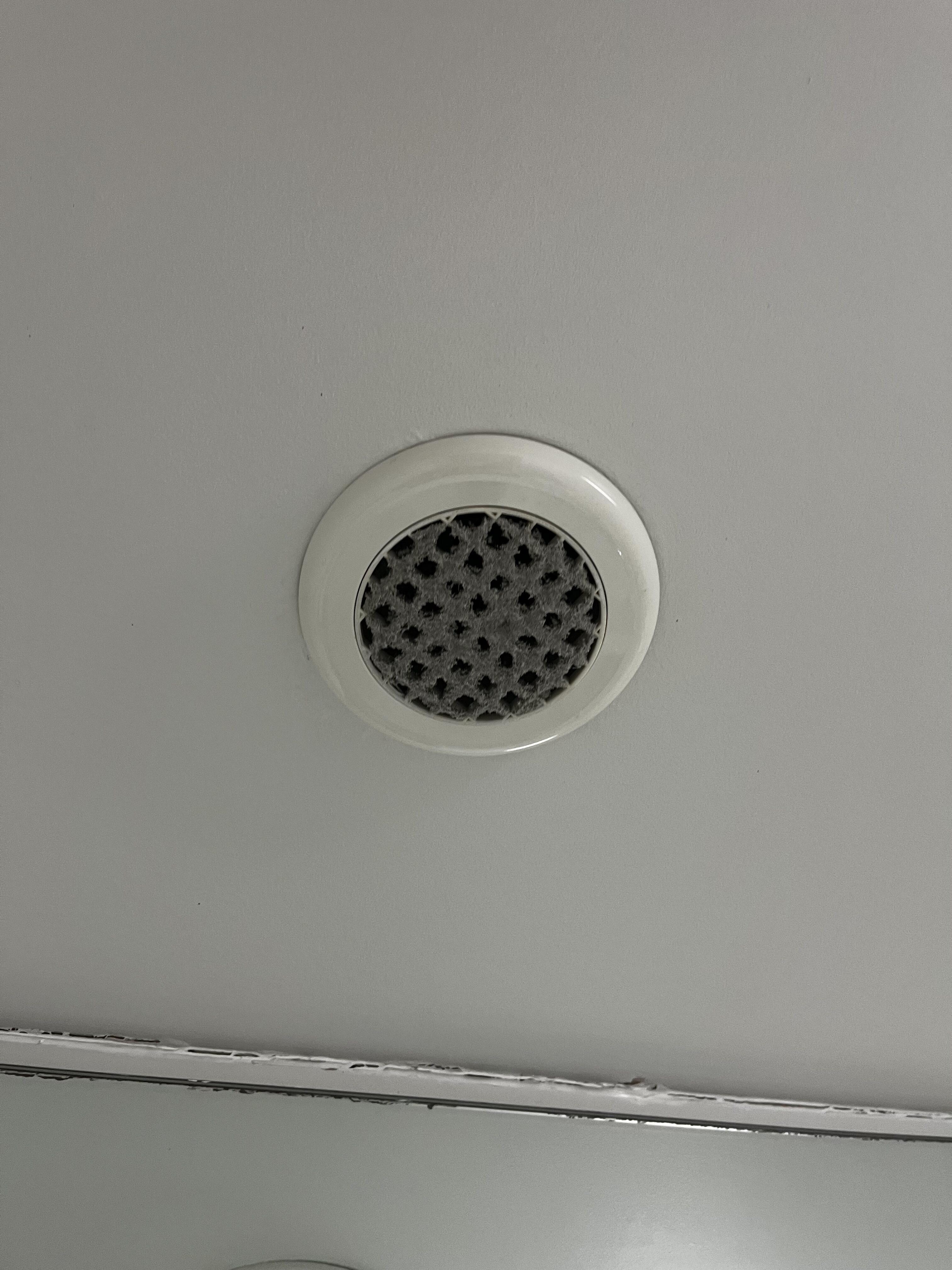 Bathroom vent dust