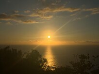 Sunset view from patio