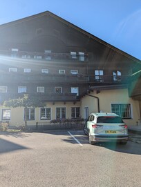 car park with EV charger