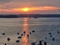 Vue depuis la location le soir