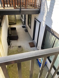 Picture showing another door next to the unit that the family upstairs accessed after midnight.