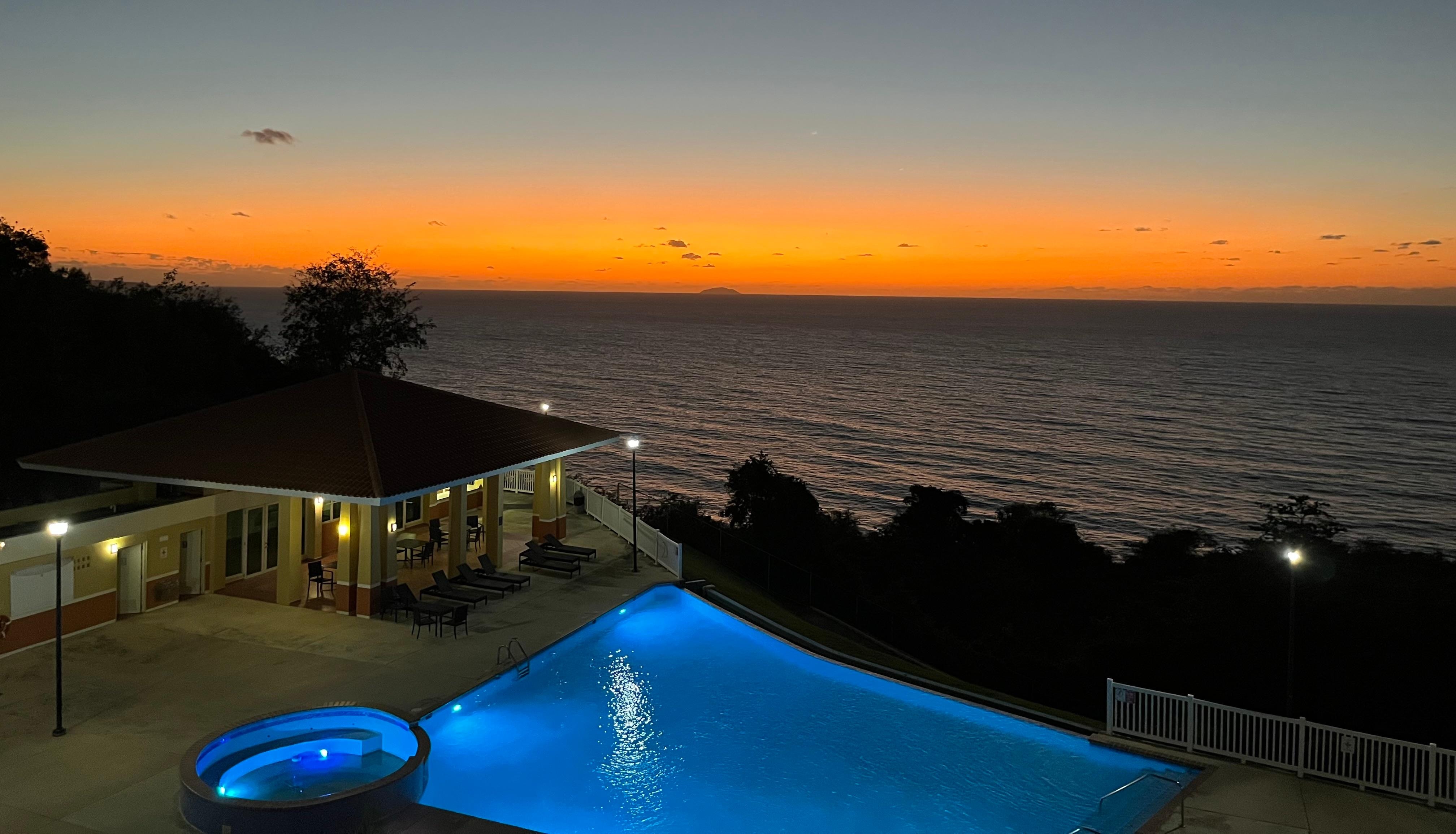 Sunset from the condo balcony