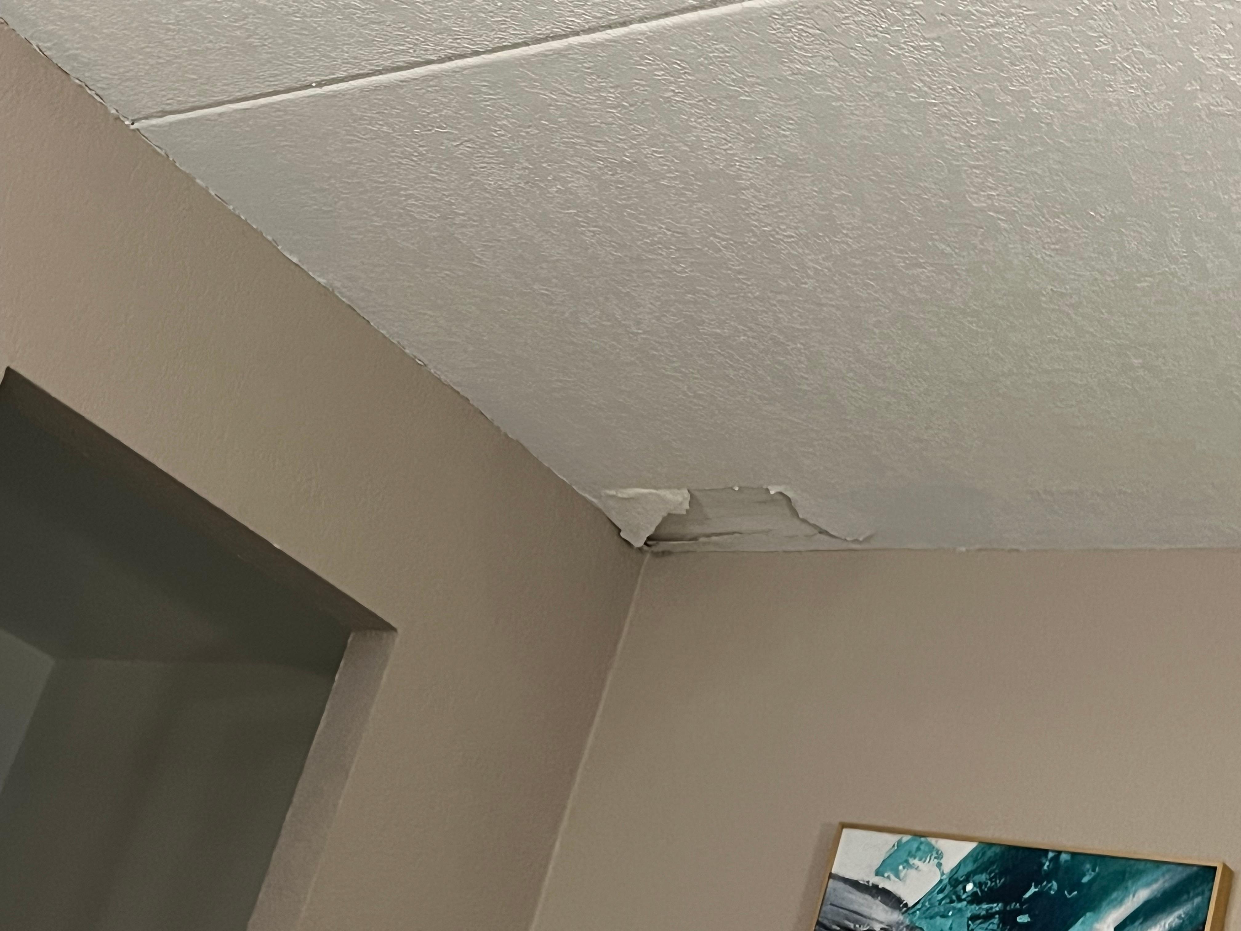 Hole in ceiling 