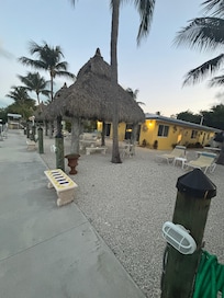 Tiki hits and plenty of tables and chairs