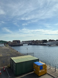 River view is very beautiful and free parking is very convenient