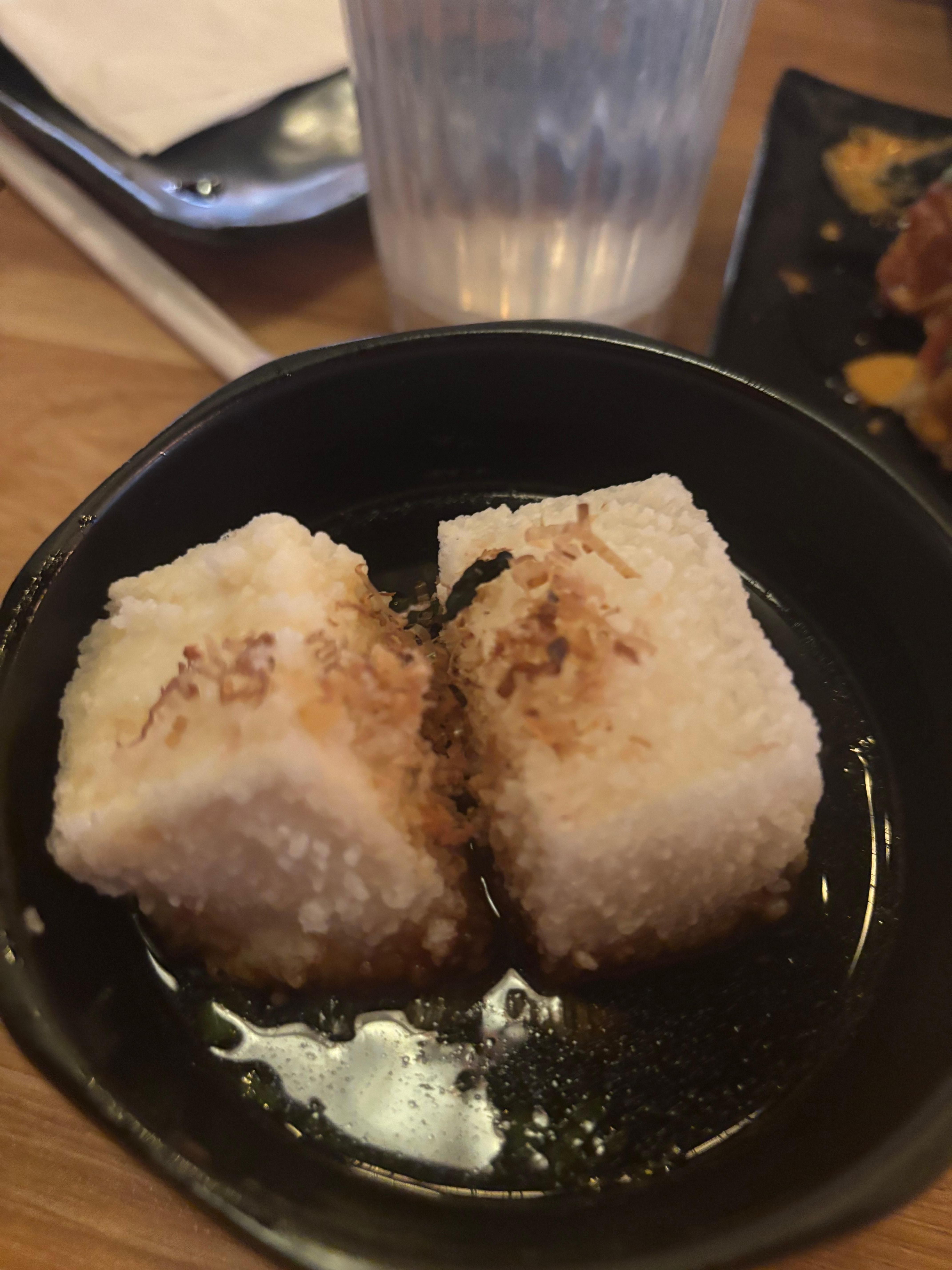 Agedashi tofu at sushi ichiban 