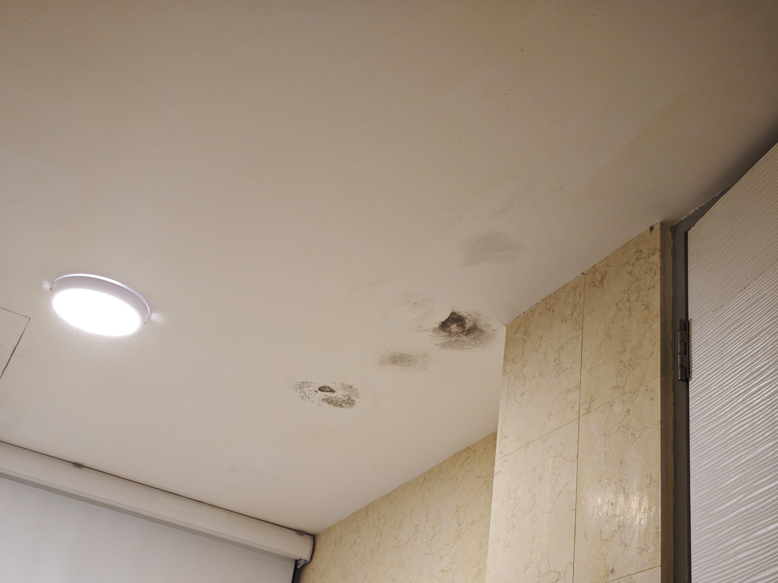 Mould and leak ceiling