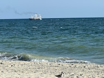 Off-shore fishing boat.