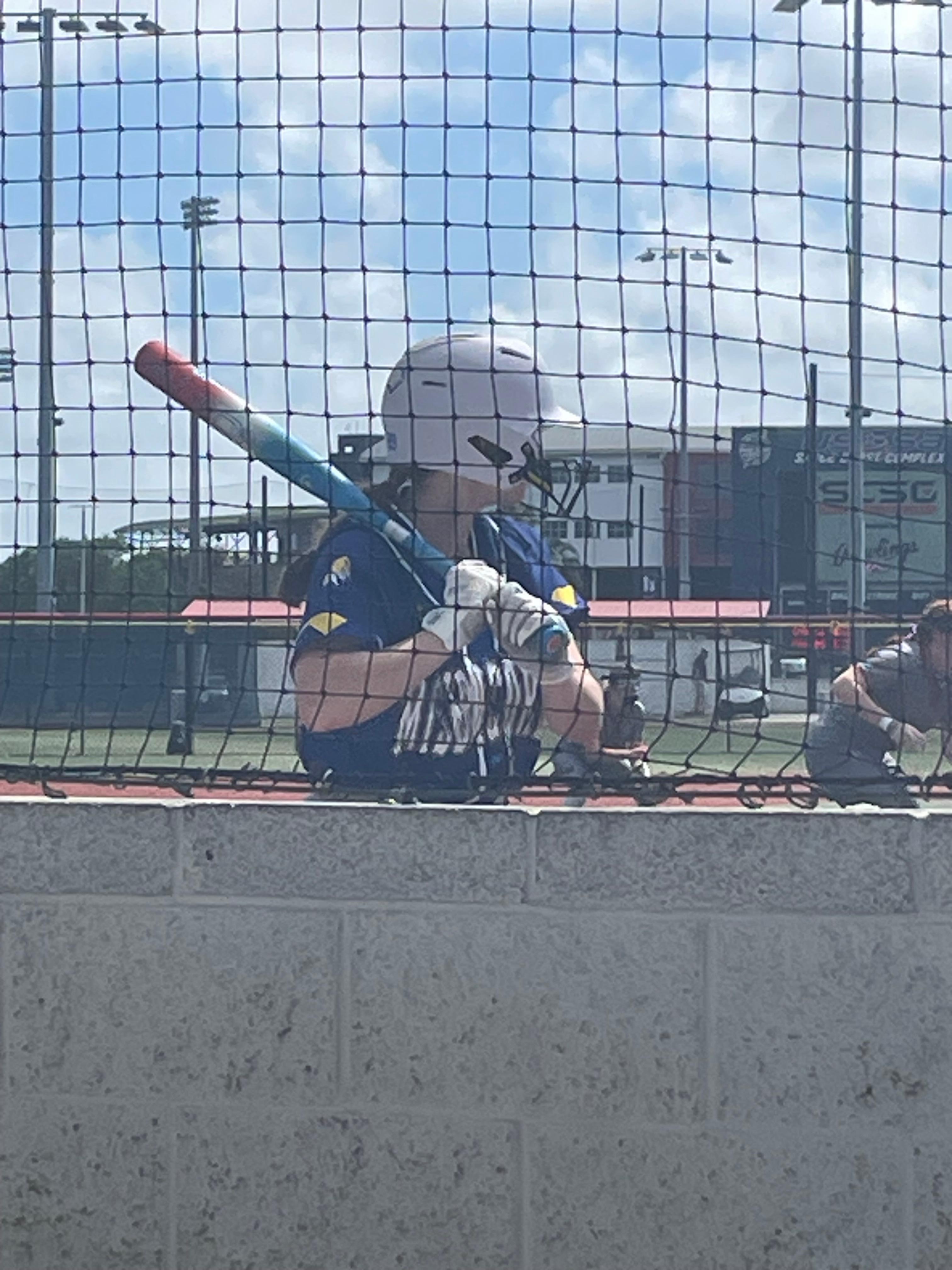 Watching our collage athlete do what she loves