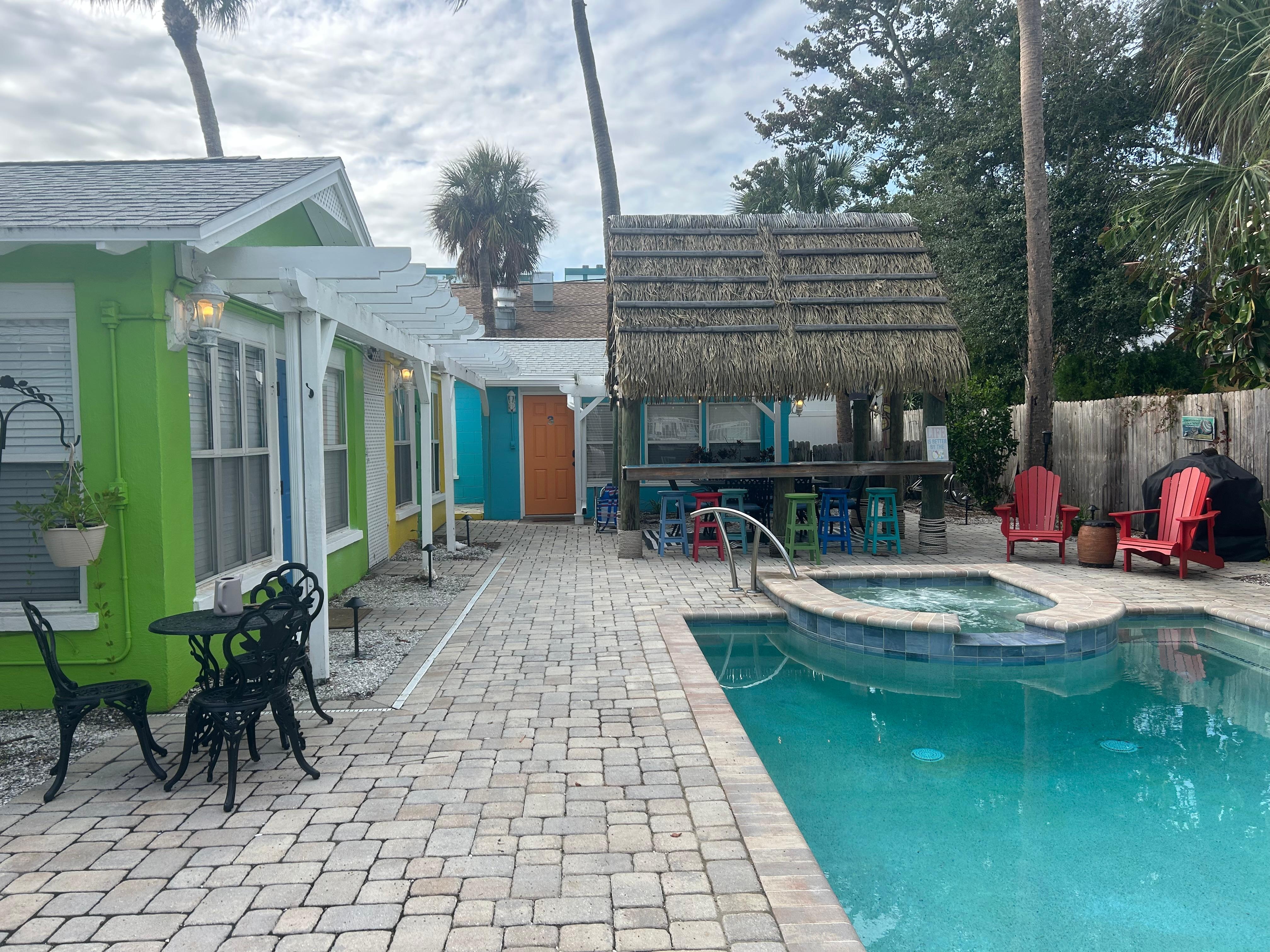 Looking at the cottage from entrance