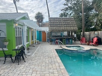 Looking at the cottage from entrance
