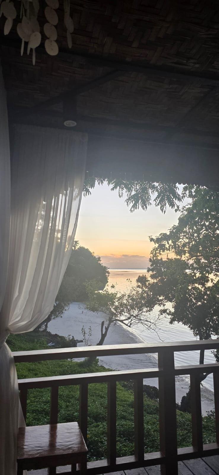 View from the massage area