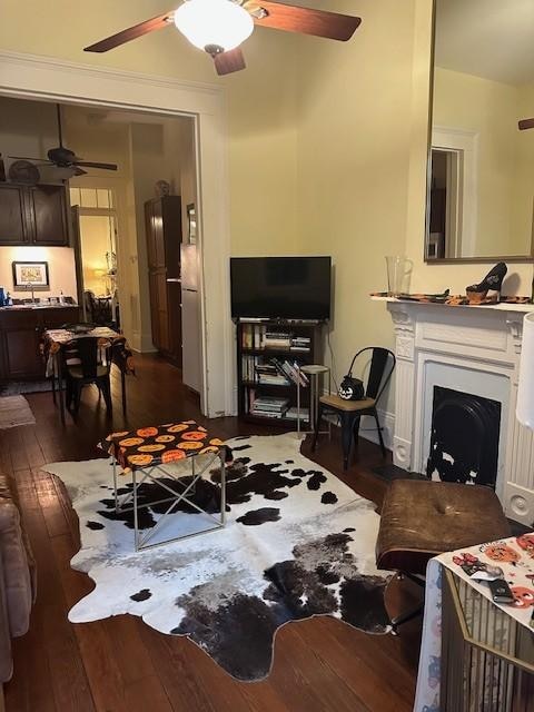 Main living room that we decorated for fall, but ample room to sit and relax