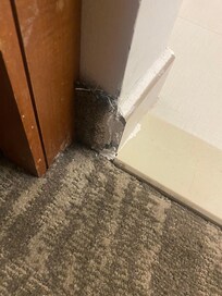 Door outside the bathroom