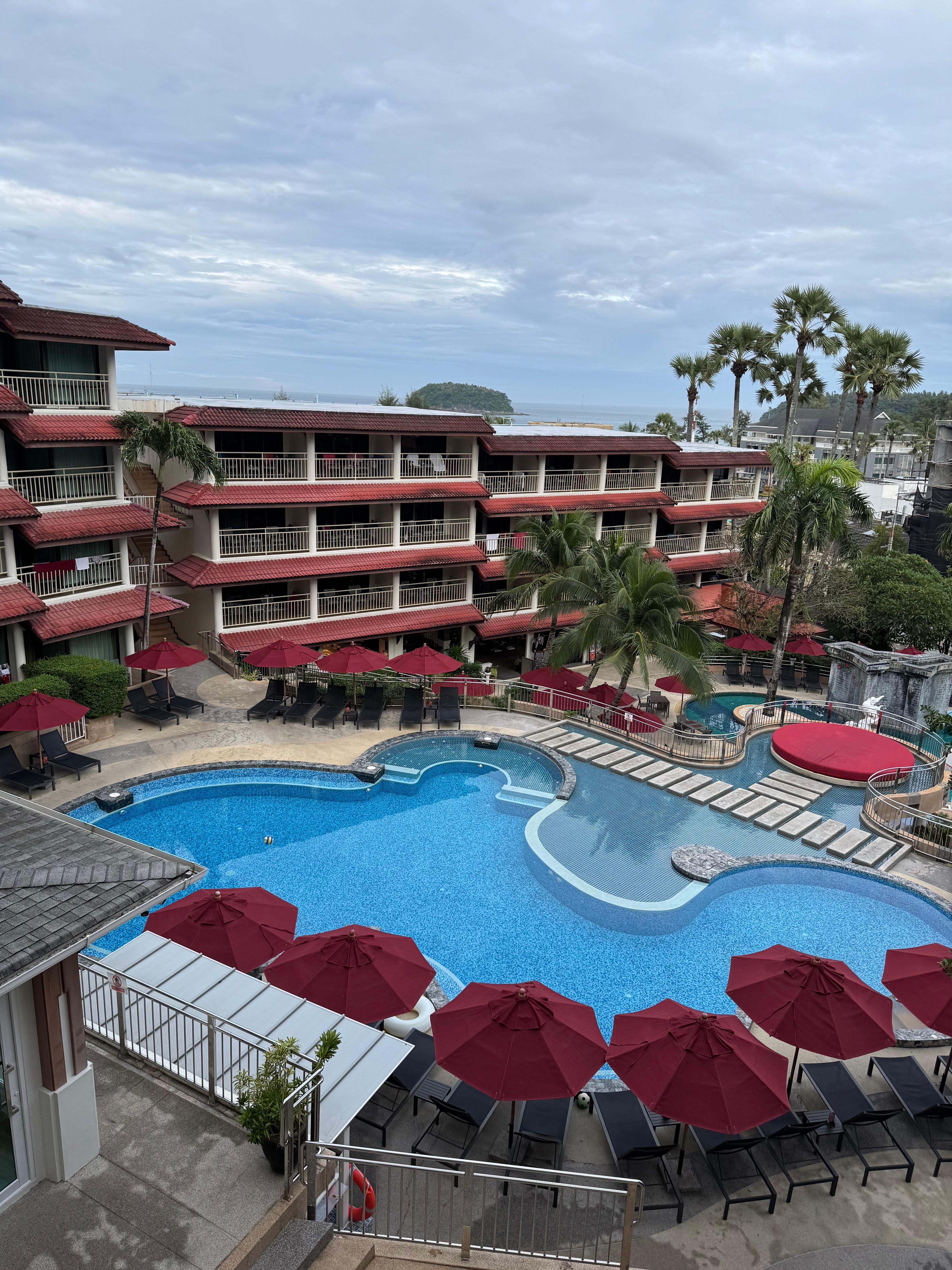 Blick vom Balkon Richtung Meer 