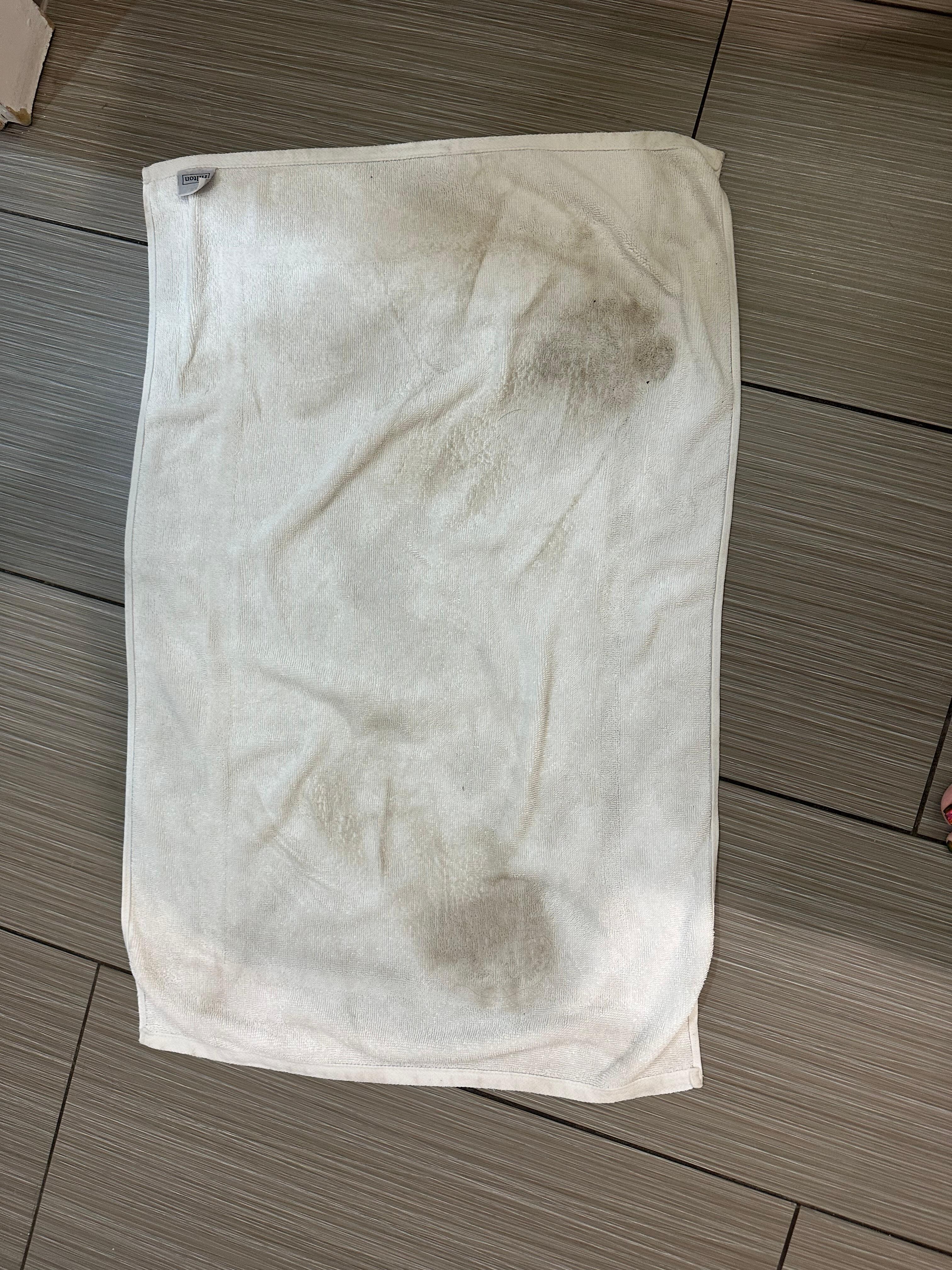 I got water on the floor during my shower, I wiped it up with this towel, that is how dirty the floor was, I had literally just checked in, this was not dirt tho I brought in, it was already that filthy. 