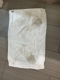 I got water on the floor during my shower, I wiped it up with this towel, that is how dirty the floor was, I had literally just checked in, this was not dirt tho I brought in, it was already that filthy.