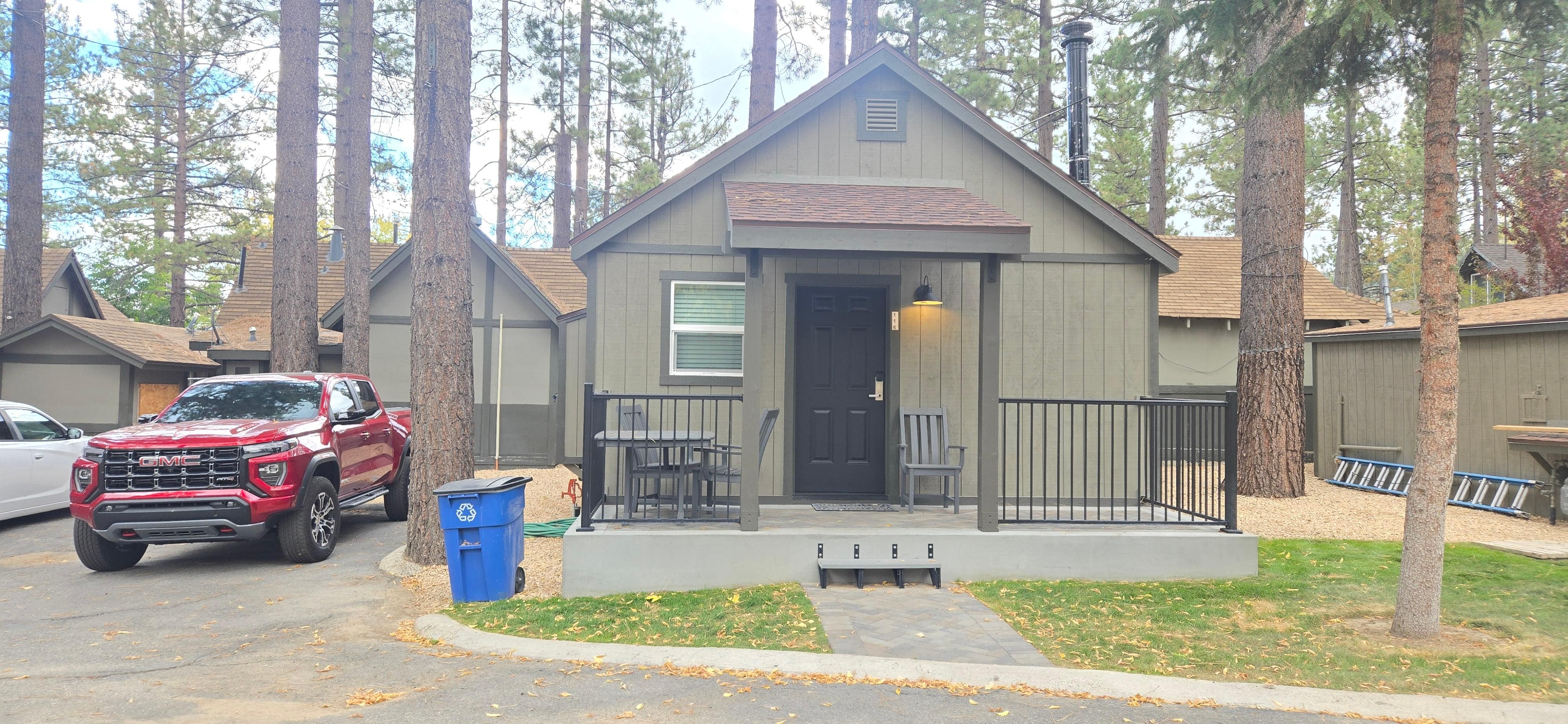 The outside of our room.