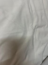 Long nasty hair in what was supposed to be a fresh linens.