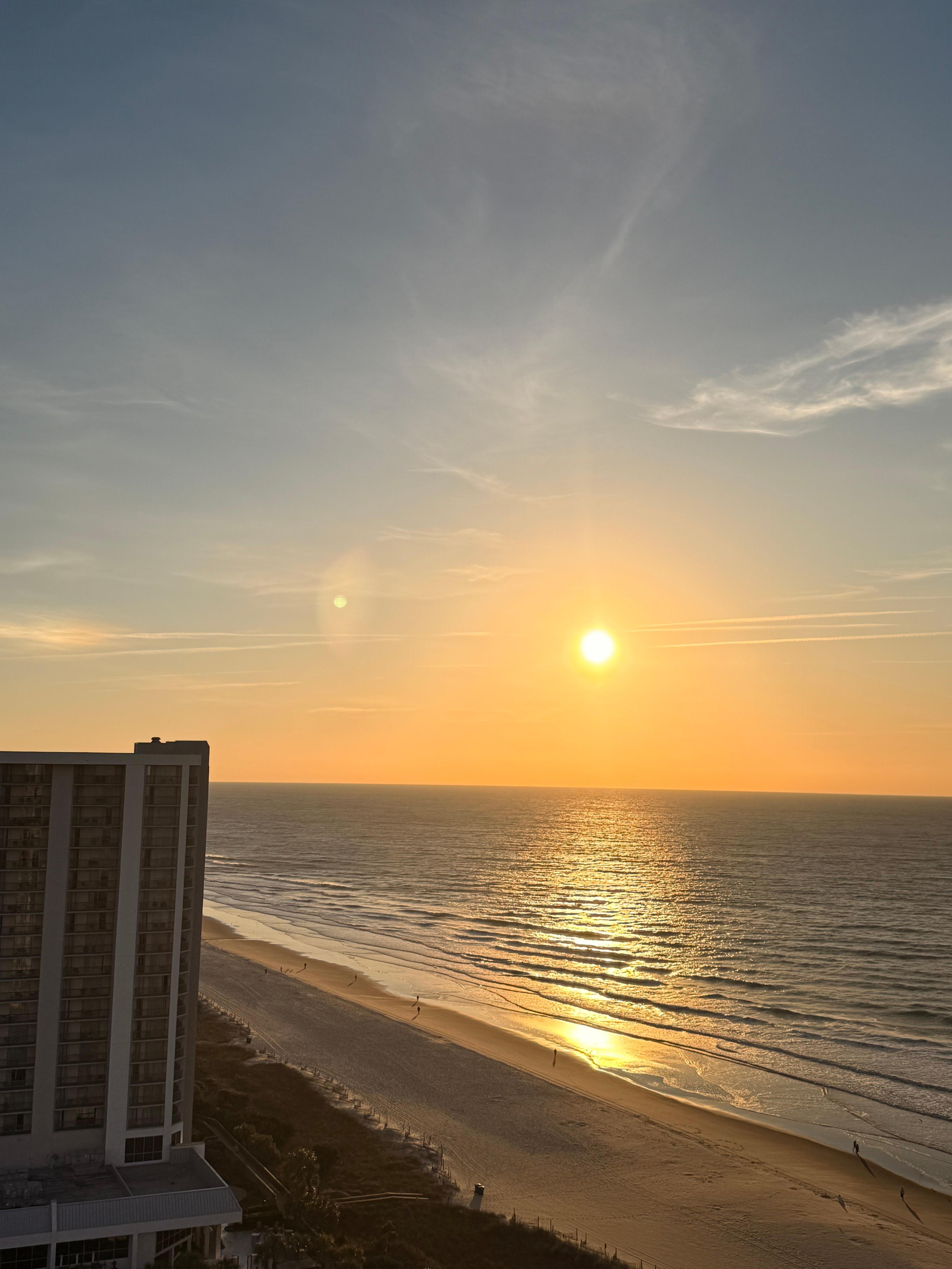 Sunrise from the balcony