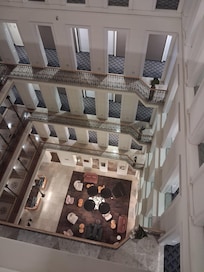 View of reception area from 5th floor