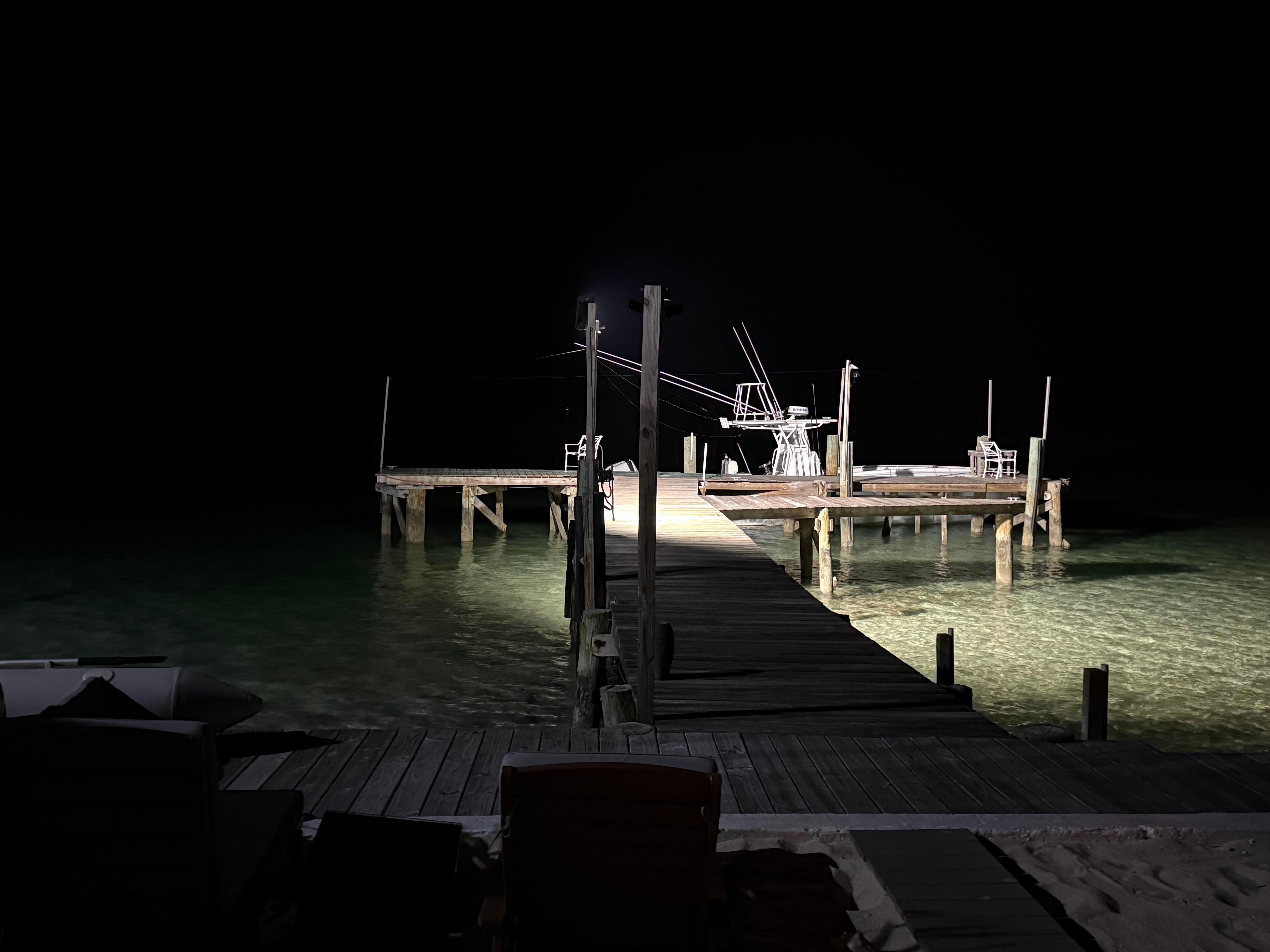 Dock at night