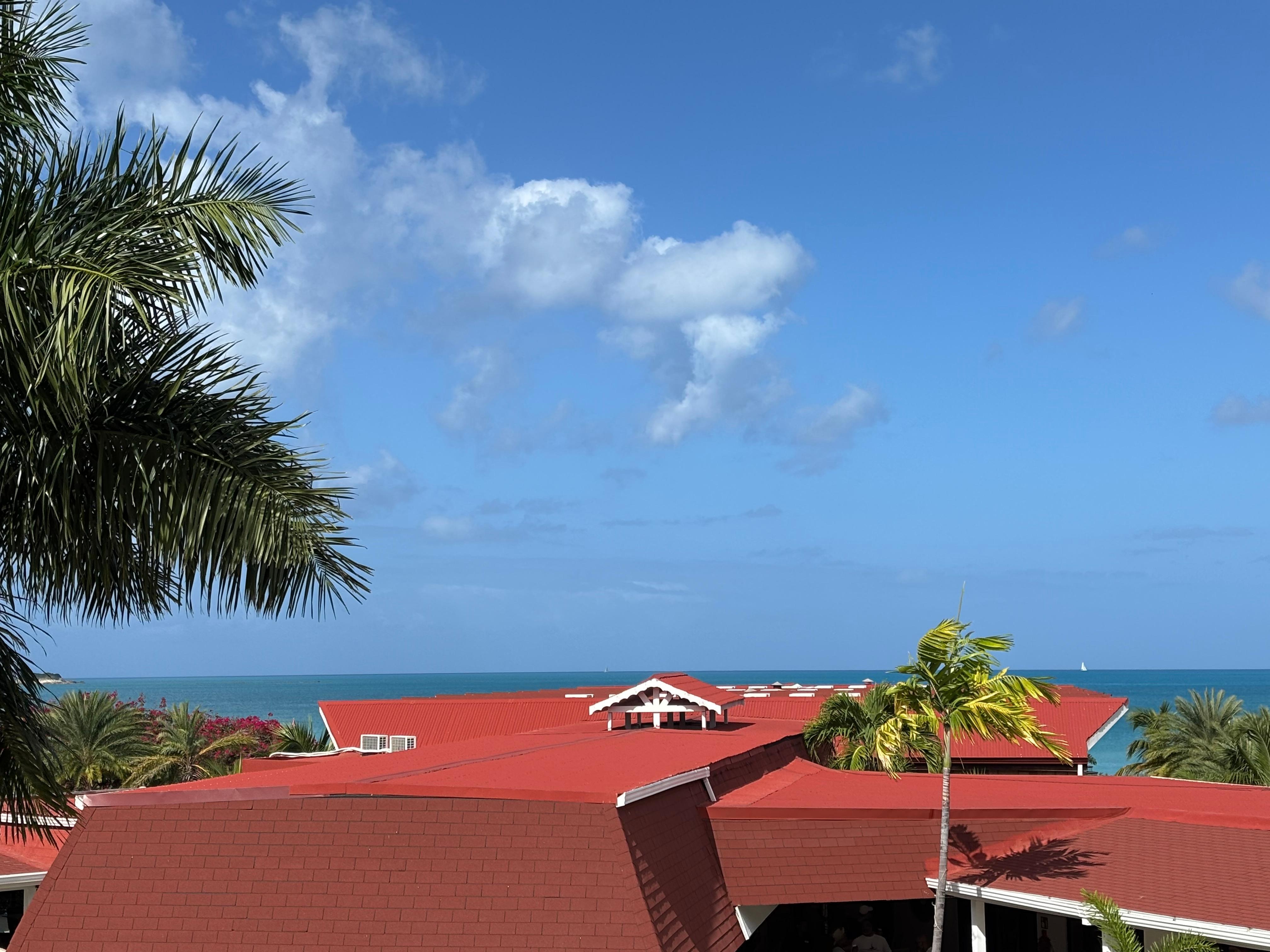 Uitzicht vanuit de ontbijtzaal 