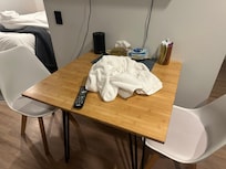 Used towel upon entry