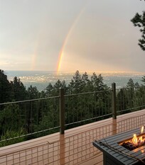 Double rainbow after a storm