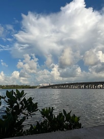 view from pool area