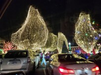 Christmas lights down town