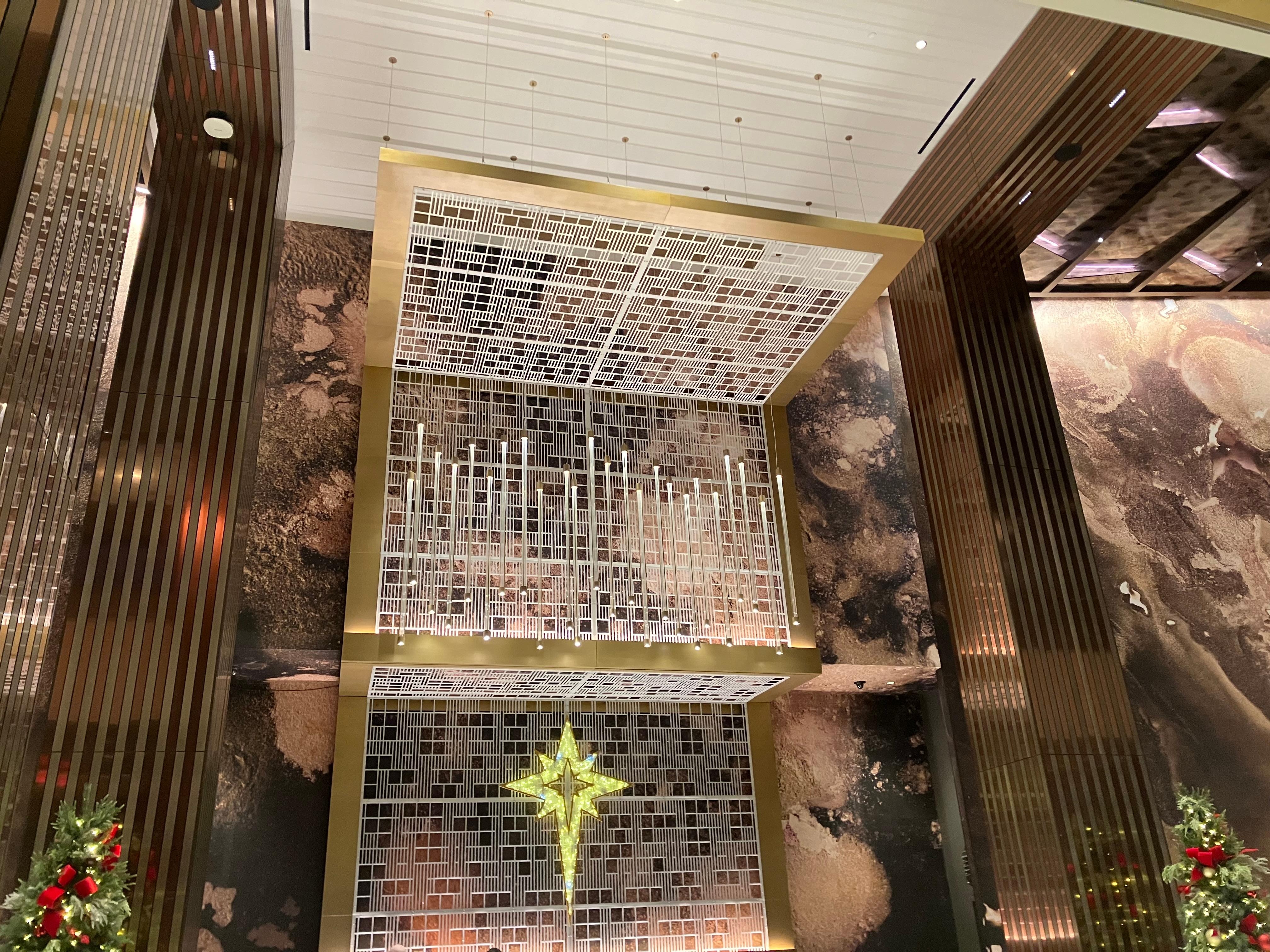 Decor above the check in 