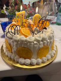 Birthday cake by local chef