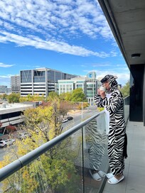 Keeping me warm on winter visit