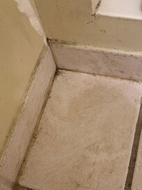 Filth in corners and gloor