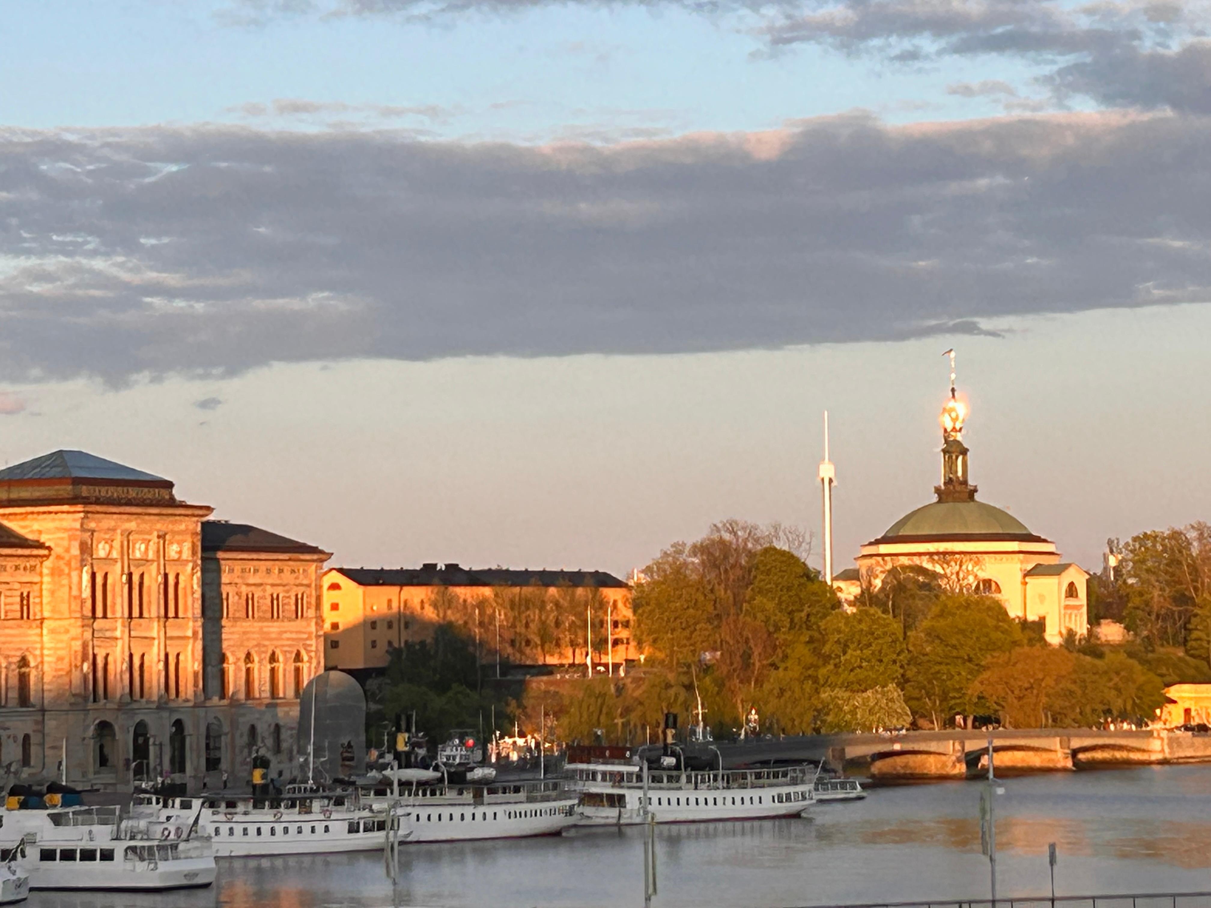A glimpse of Stockholm from Royal Swedish Opera House terrace. 