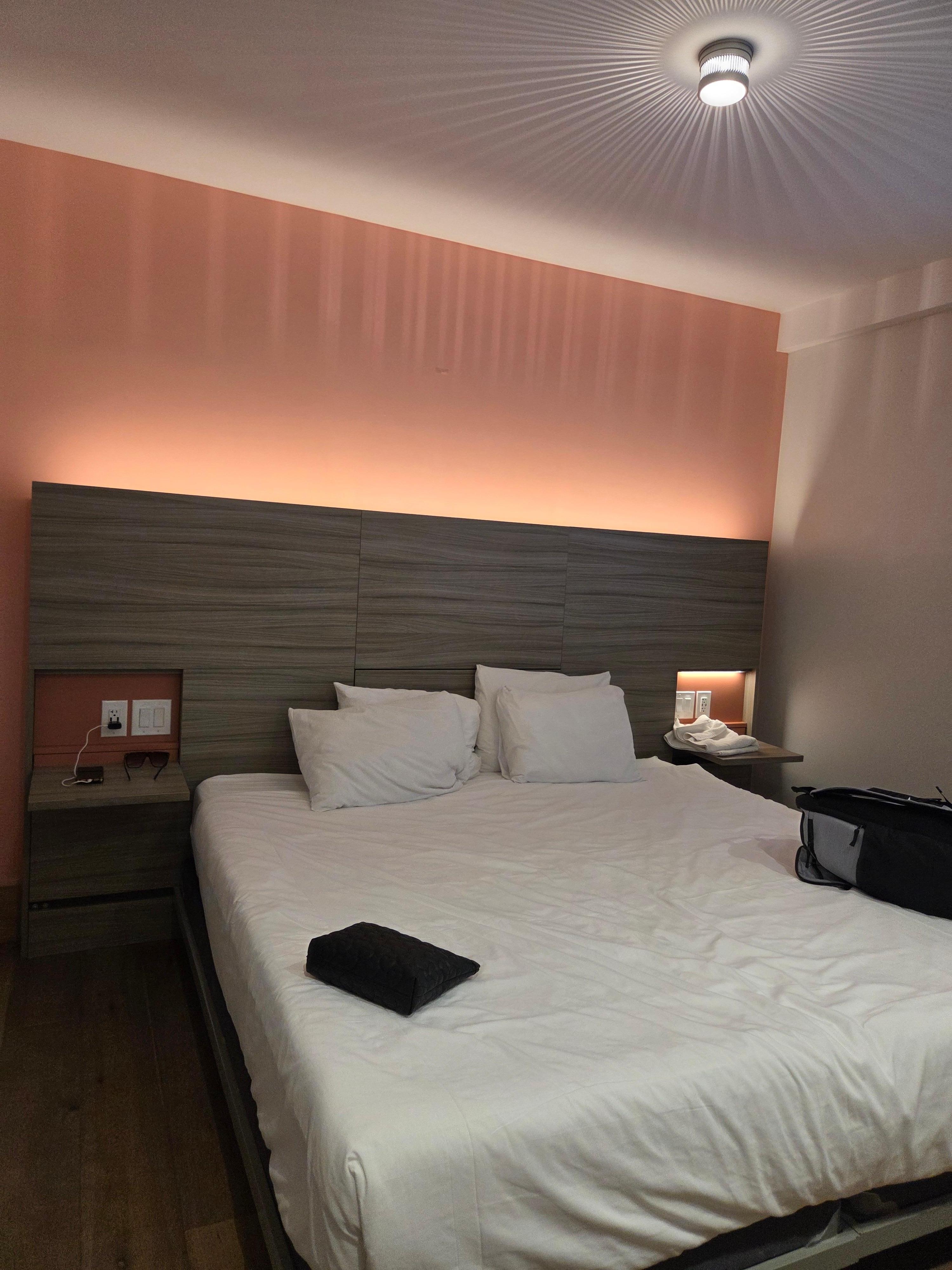 Took pic after settling in.