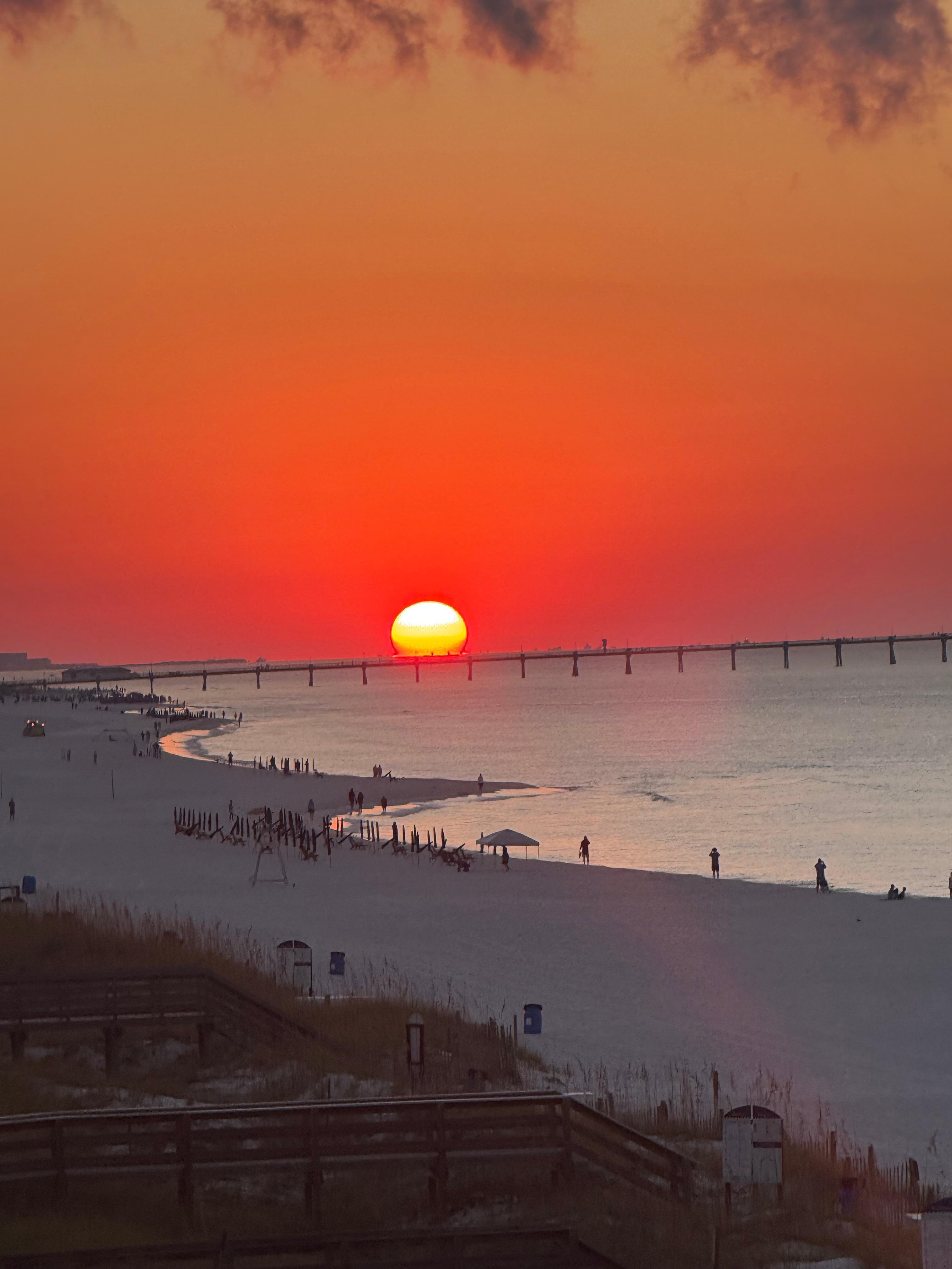 Sunrise from balcony 