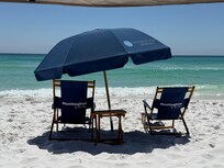 We had private chairs and umbrellas for the complex - we never had an issue finding a set for the day.