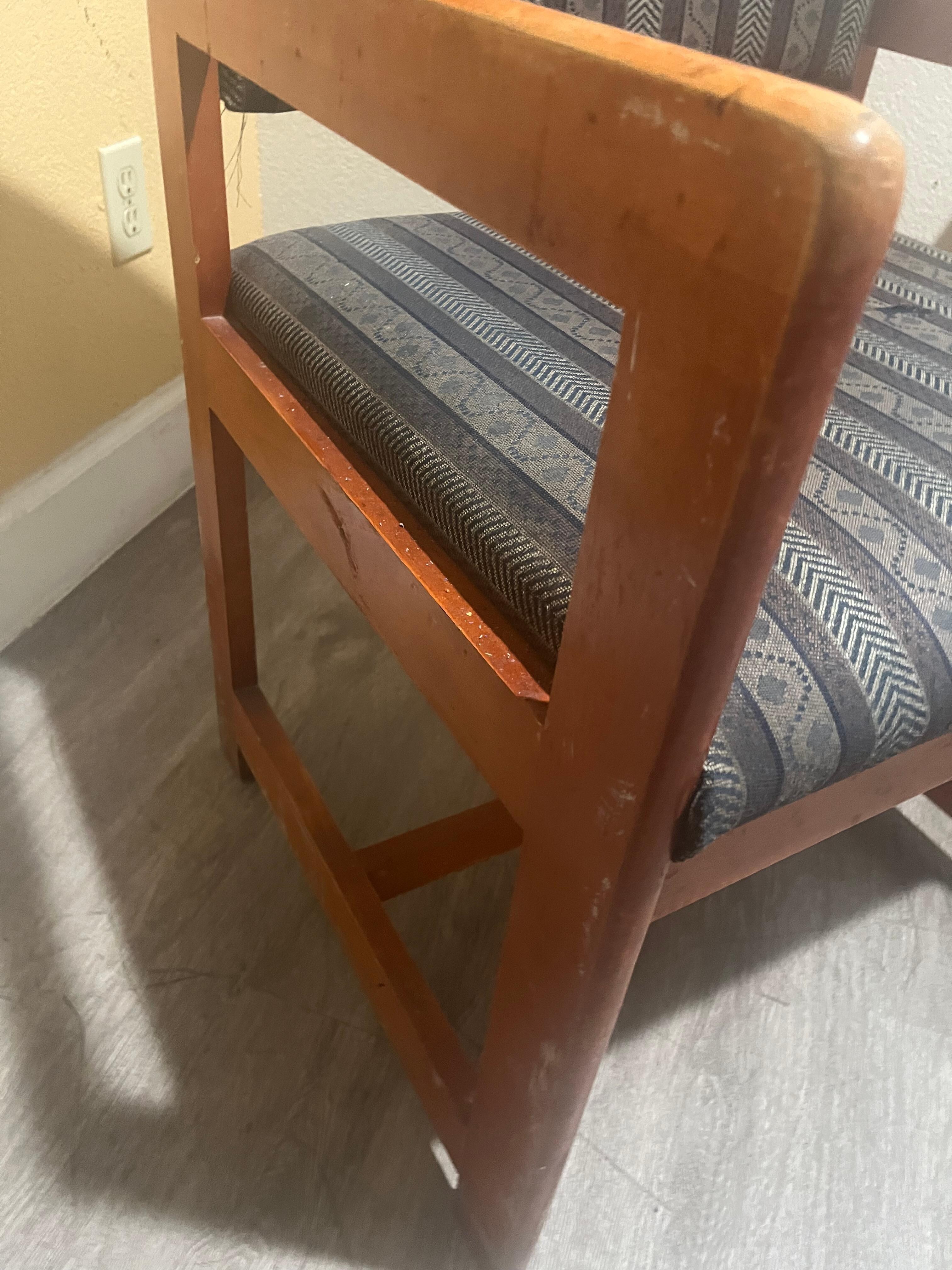 One chair, one bed in the room offered no table chair was very worn