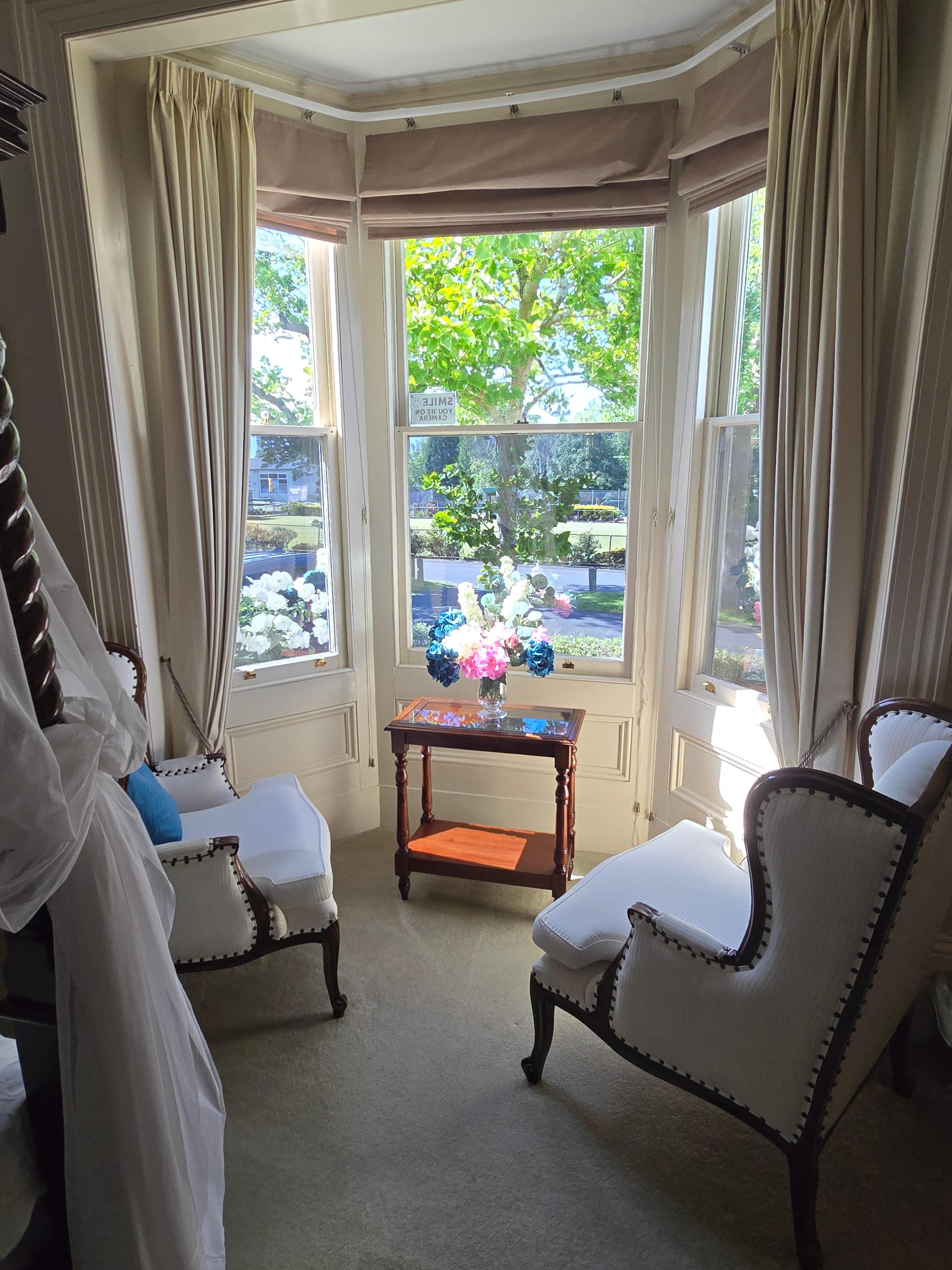 Sitting area looking out onto Adelaide Street