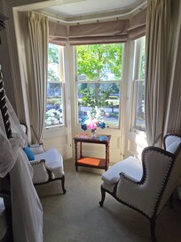 Sitting area looking out onto Adelaide Street