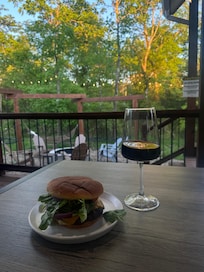 Dinner on the porch.