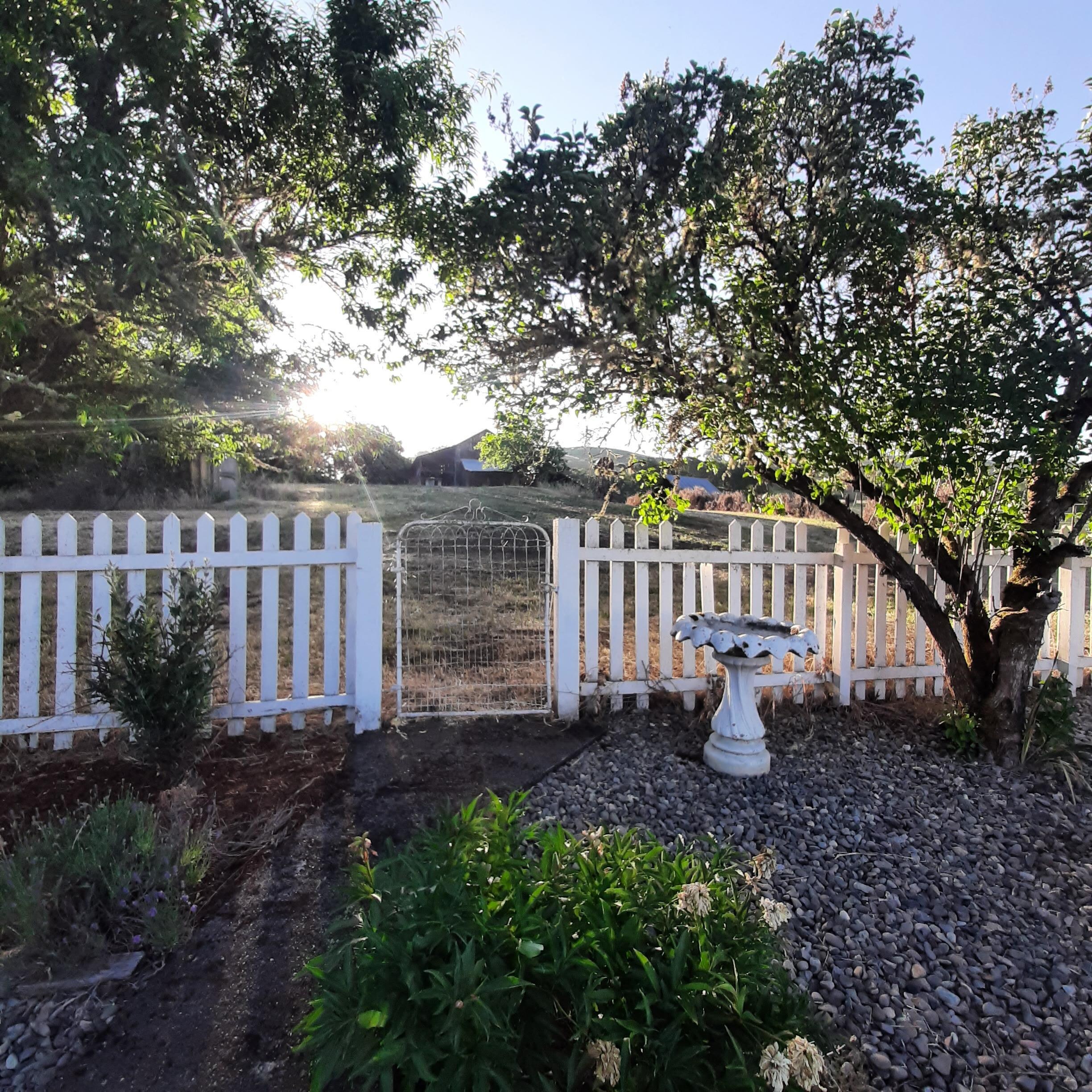 Morning Sunrise... so beautiful.  Perfect quiet country setting. 
Coffee & Sunrise on the patio