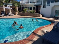 Enjoying the pool